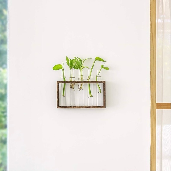 NIB Wall Hanging Plant Terrarium- Brown - Picture 9 of 13